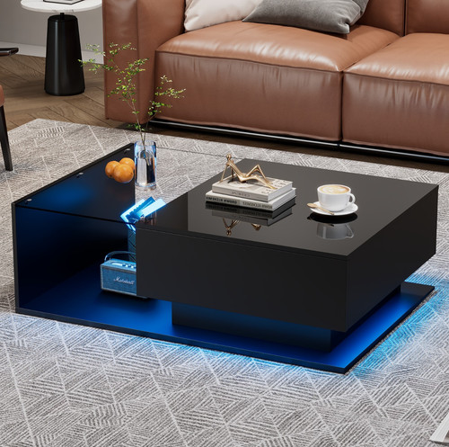 Glas couchtisch mit - glas,