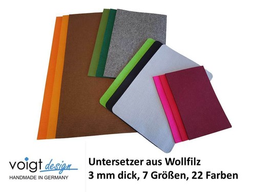 Untersetzer wollfilz mm - untersetzer,
