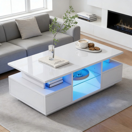 Couchtisch mit schubladen - mit,