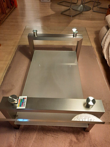 Rechteckiger glas couchtisch - rechteckiger, glas-couchtisch