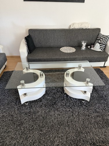 Wohnzimmer glastisch mit zwei - wohnzimmer,
